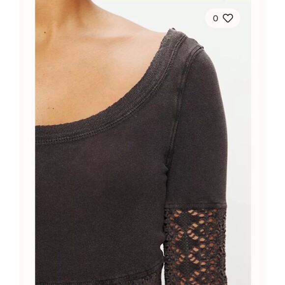 Free People Girlie Greaser Top xs - Picture 3 of 6